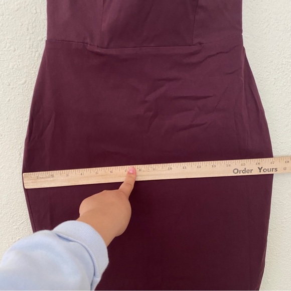 House of CB 'Lucia' Grape Starpless Corset Maxi Dress wine burgundy NWOT size S - Picture 6 of 11